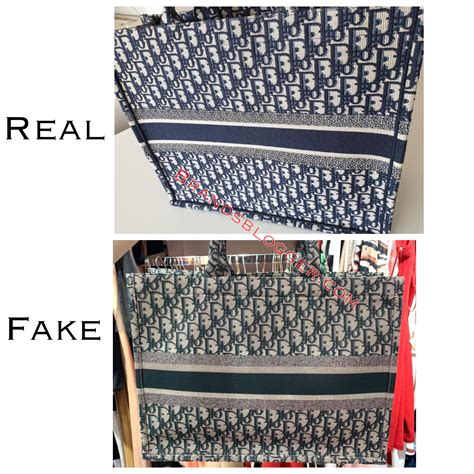 christian dior book tote real vs fake|dior book tote checker.